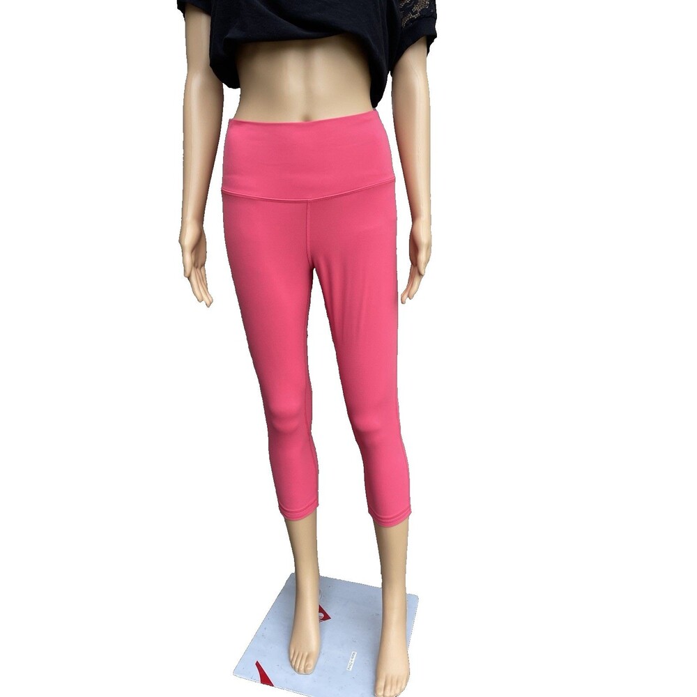 Lululemon Align Women's Sz 8 Crop Legging PANT 21" Glaze Pink Yoga Train